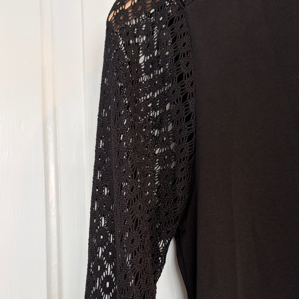 Michael Kors Black Dress with Lace Sleeves Women’s Size XS - Picture 3 of 4